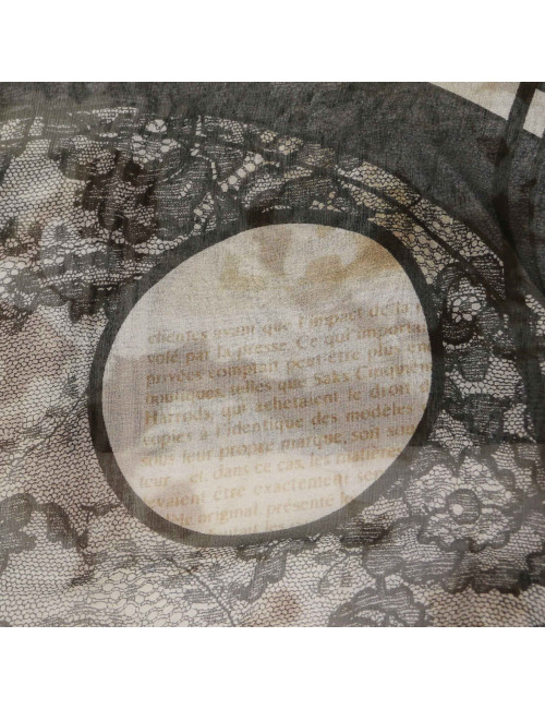 Châle CHRISTIAN DIOR voile de soie 