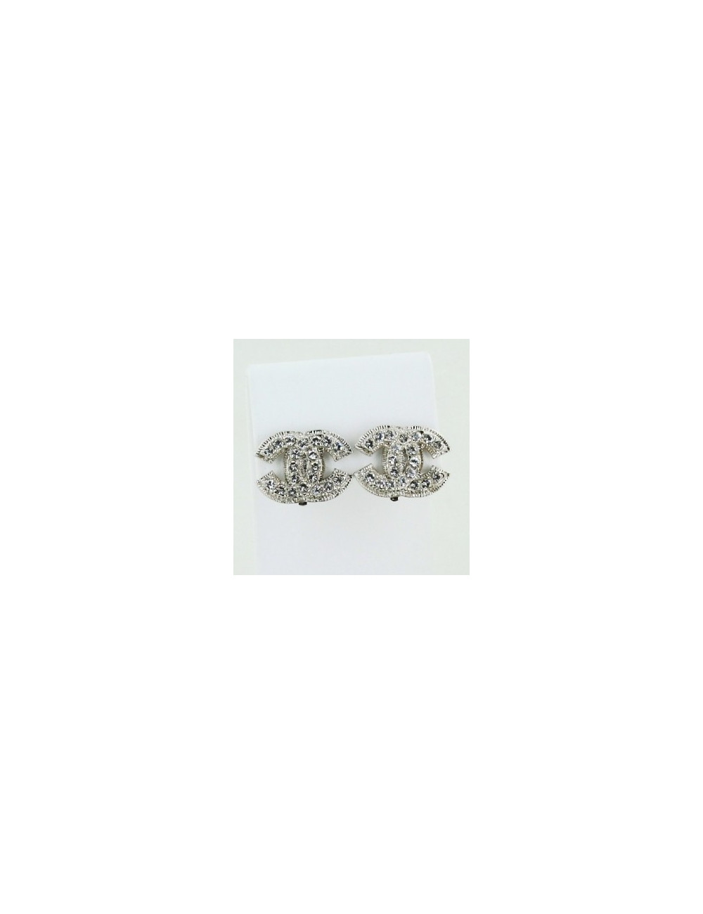 clipd d'oreille CHANEL strass