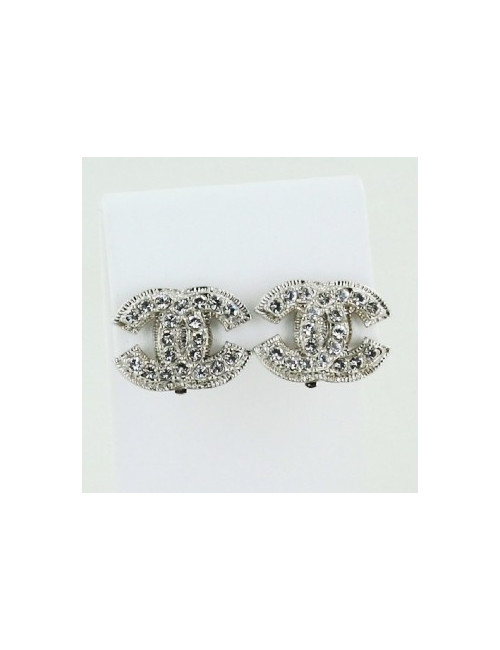 clipd d'oreille CHANEL strass