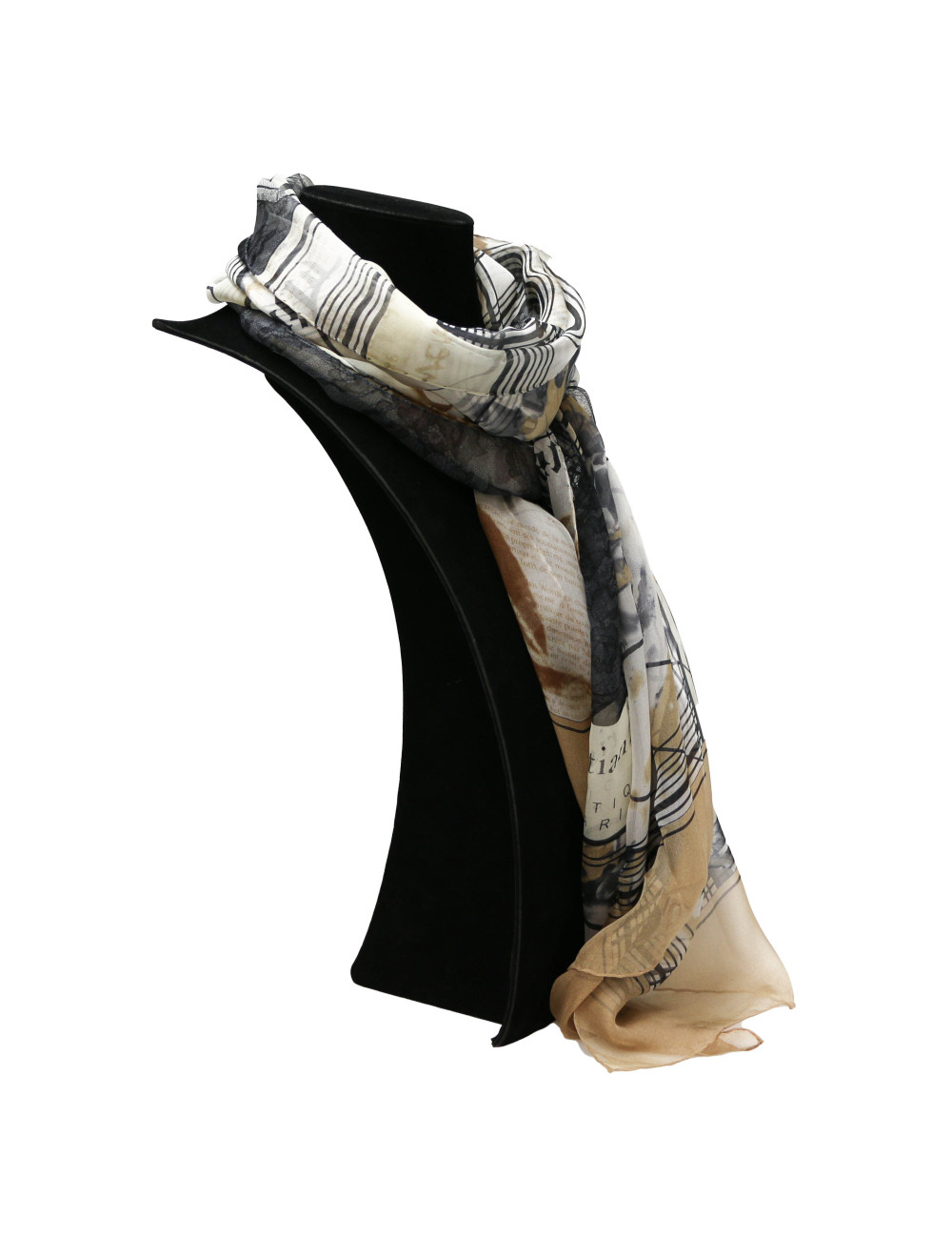 Châle CHRISTIAN DIOR voile de soie 