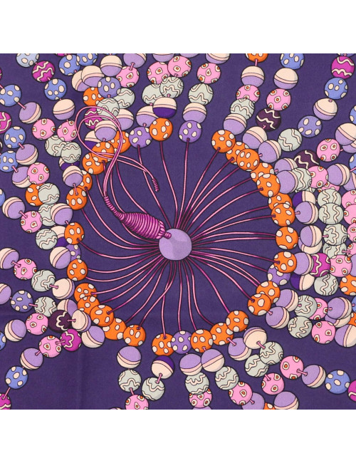 Carré soie HERMES VIOLET