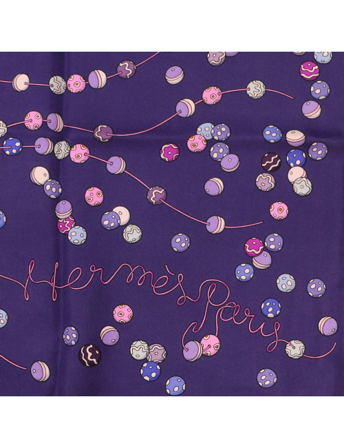 Carré soie HERMES VIOLET