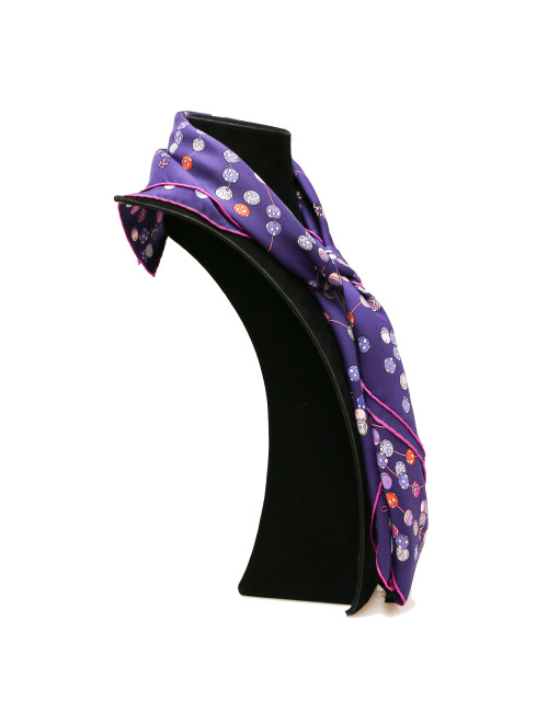 Carré soie HERMES VIOLET