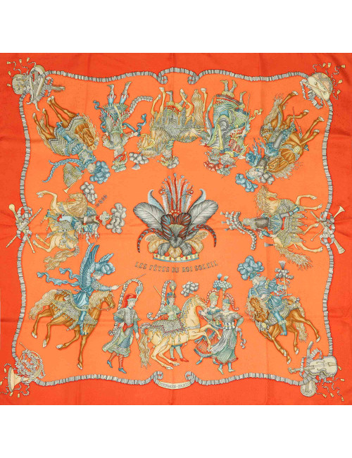 Carré Les Fetes du Roi Soleil HERMES soie