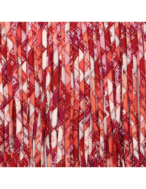 écharpe HERMES franges soie