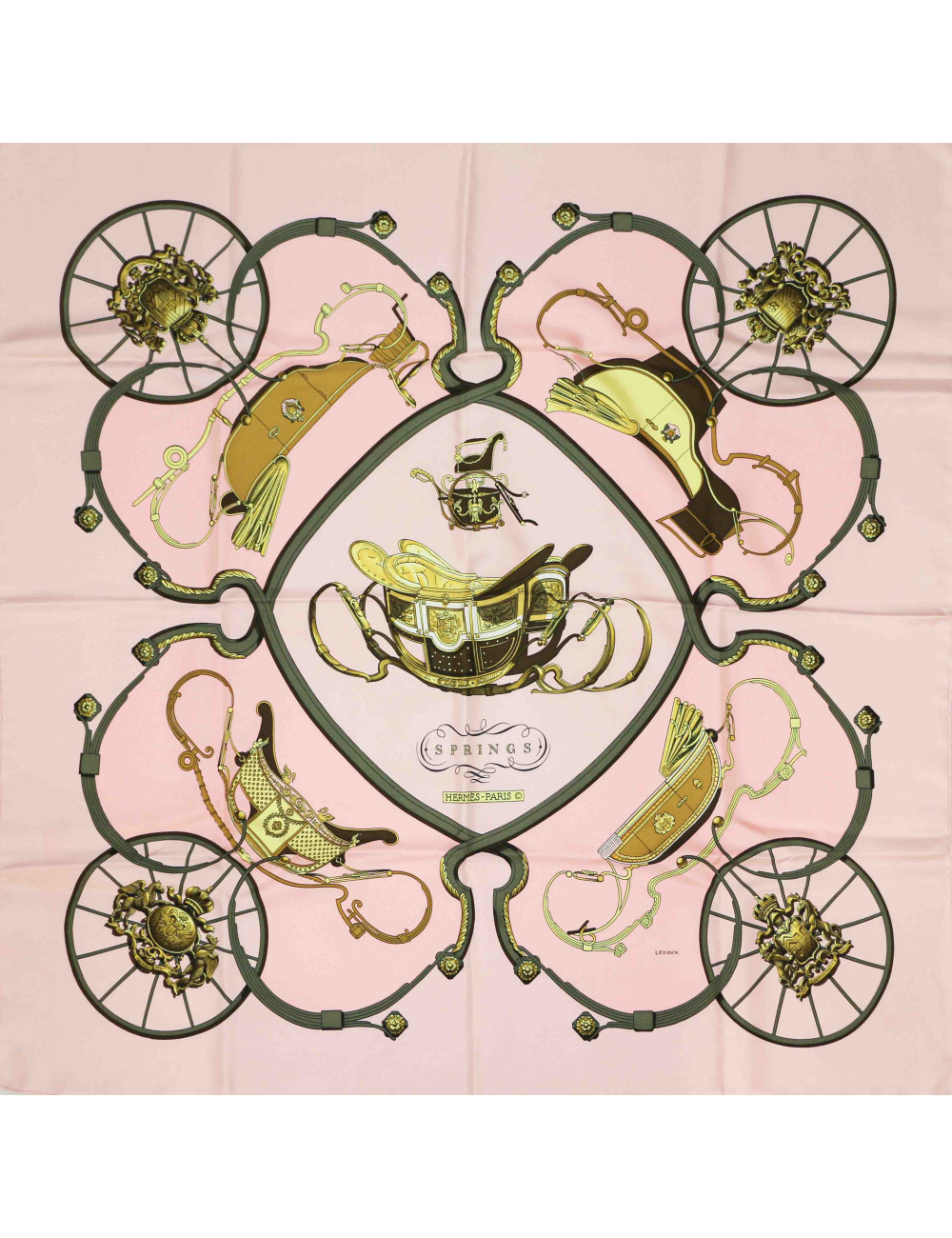 Crré HERMES Springs soie 