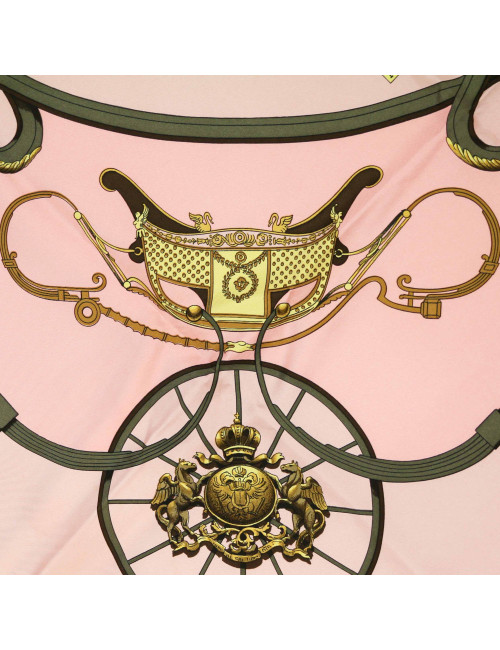 HERMES Springs silk square scarf