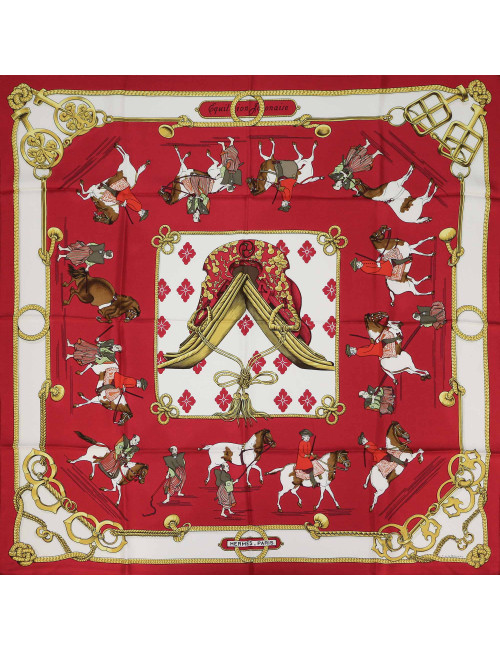 Carré HERMES Equitation Japonaise soie