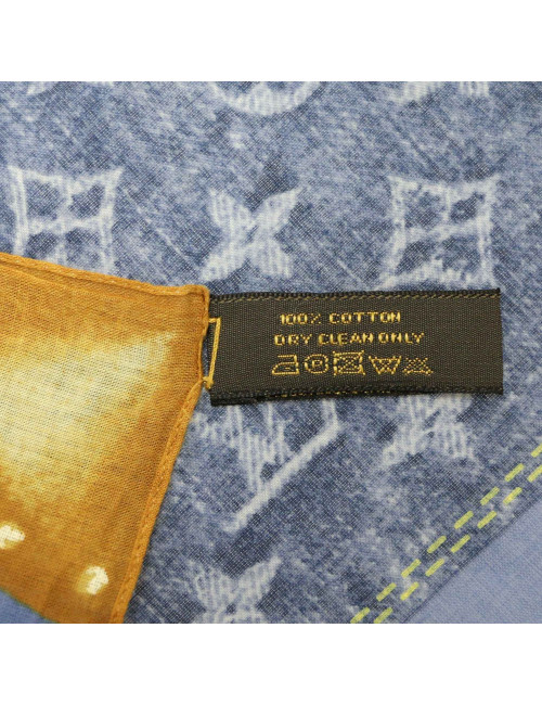 Mini carré LOUIS VUITTON coton