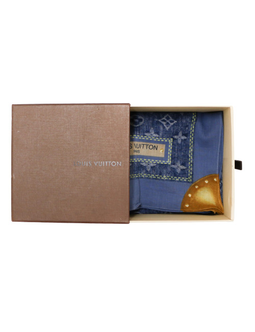 Mini carré LOUIS VUITTON coton