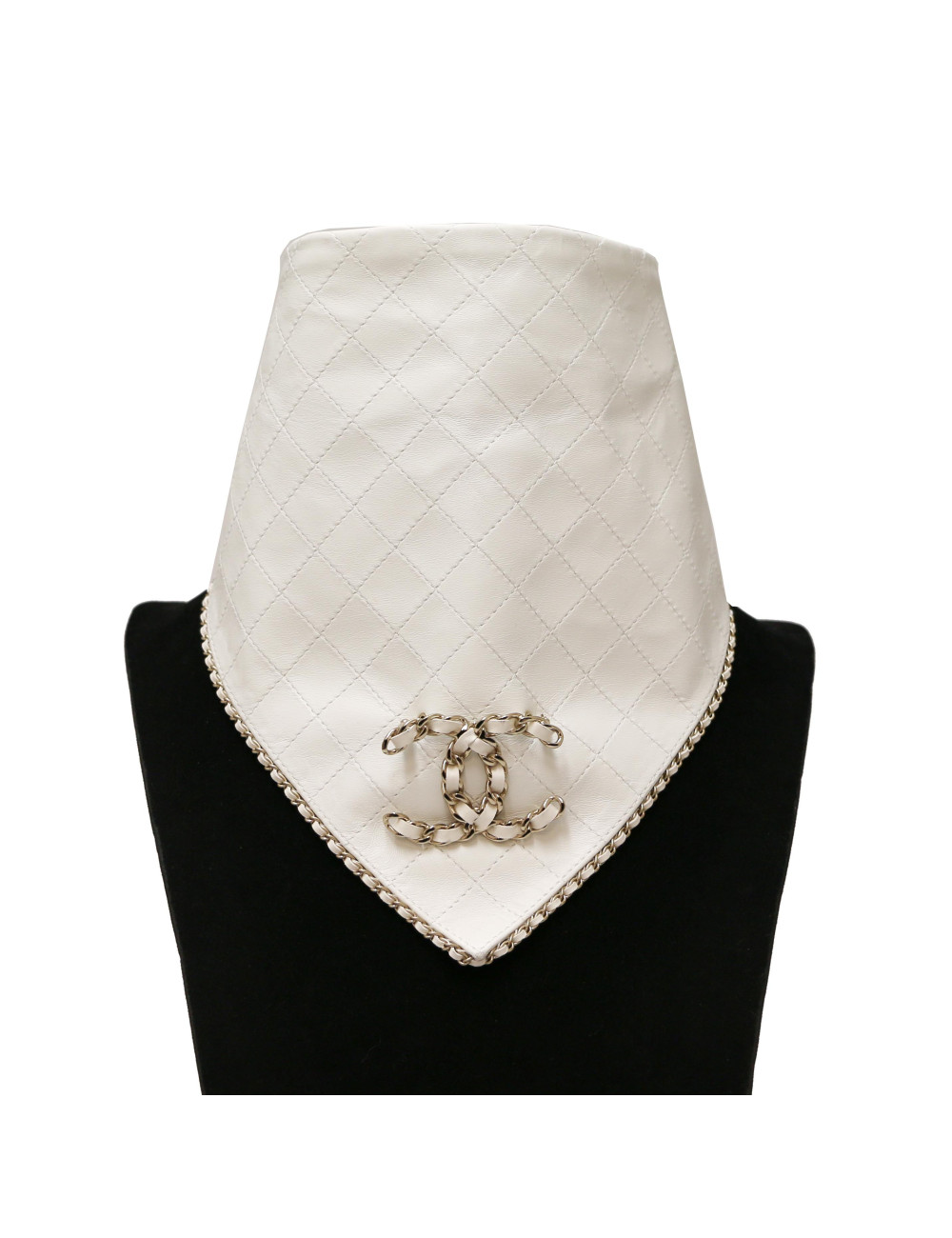 Bandana CHANEL cuir d'agneau