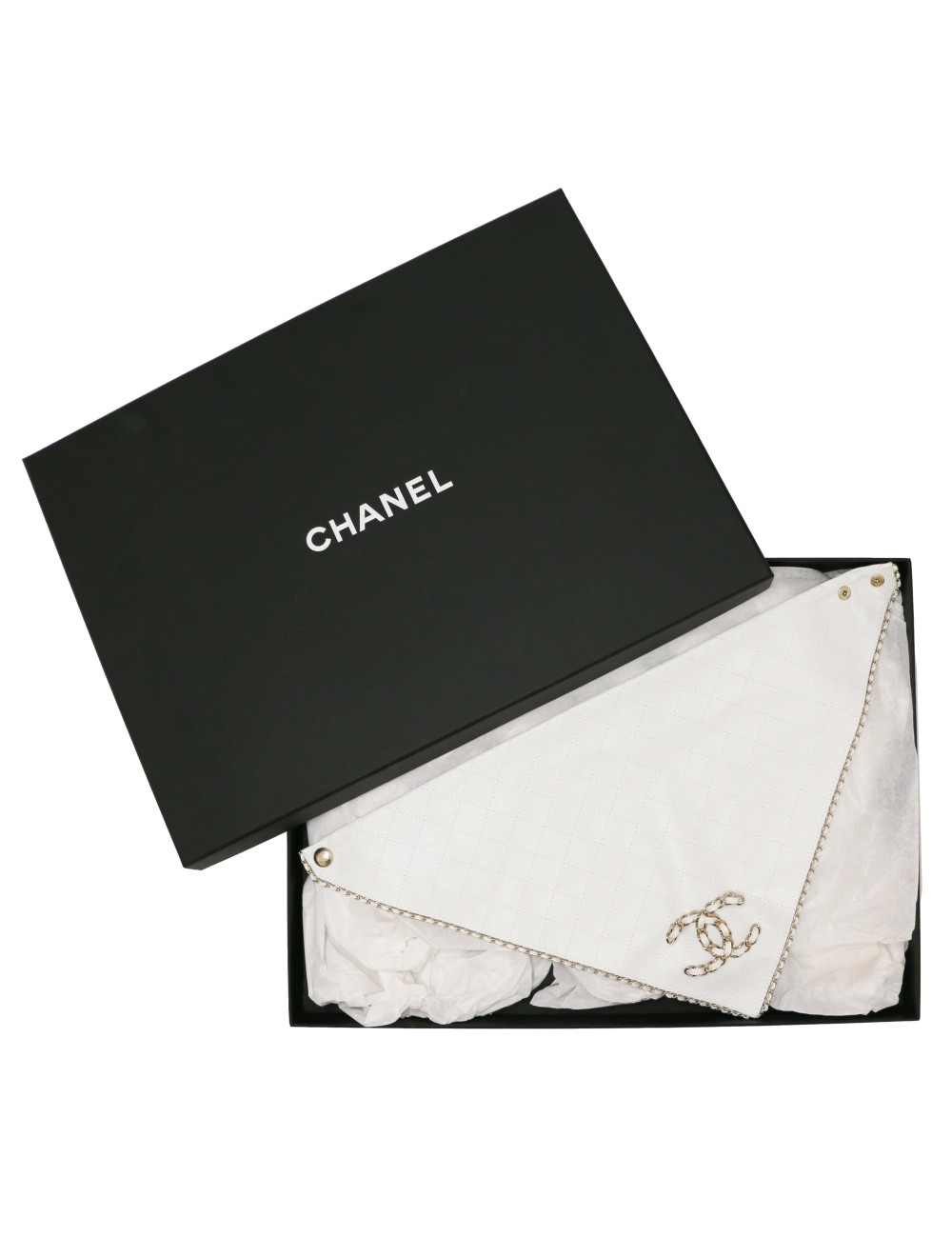 Bandana CHANEL cuir d'agneau