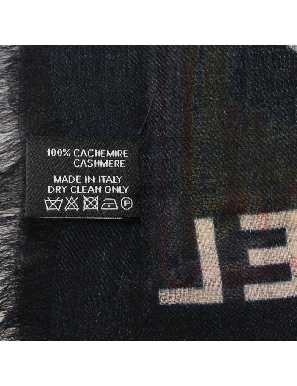 Châle CHANEL bleu nuit