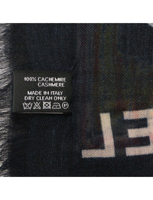 Châle CHANEL bleu nuit