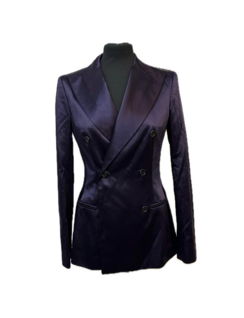 Veste croisée ETRO satin violet
