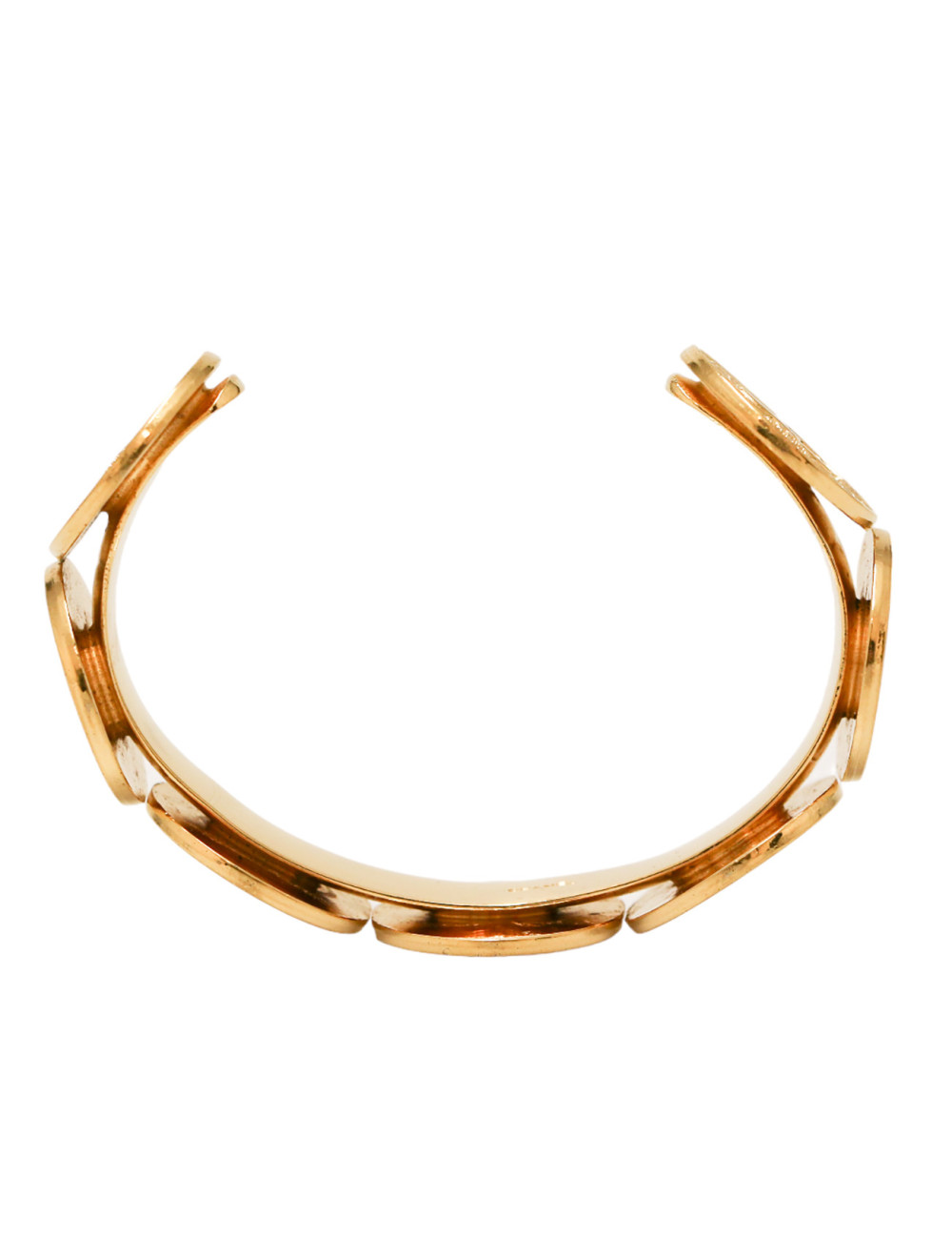 CHANEL vintage gilded coin cuff