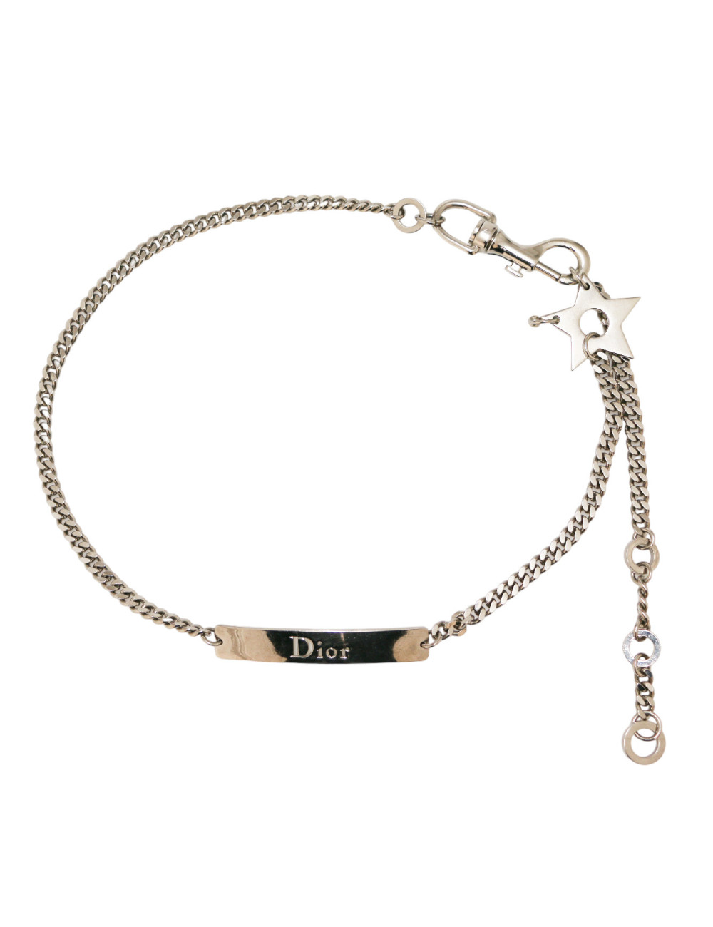 Ceinture DIOR métal argent