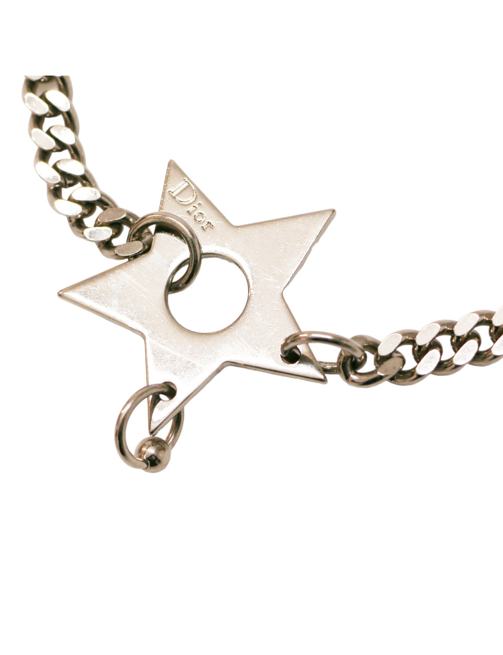 DIOR silver metal belt