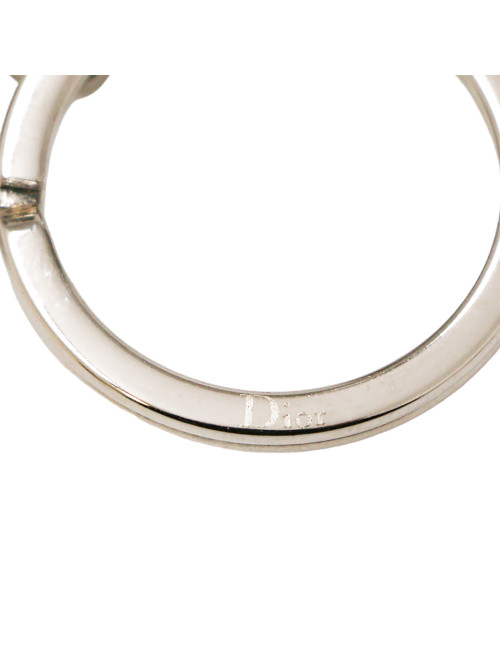 Porte clefs DIOR métal argent