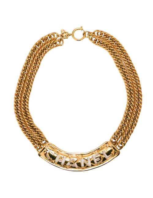 Collier matelassé CHANEL vintage