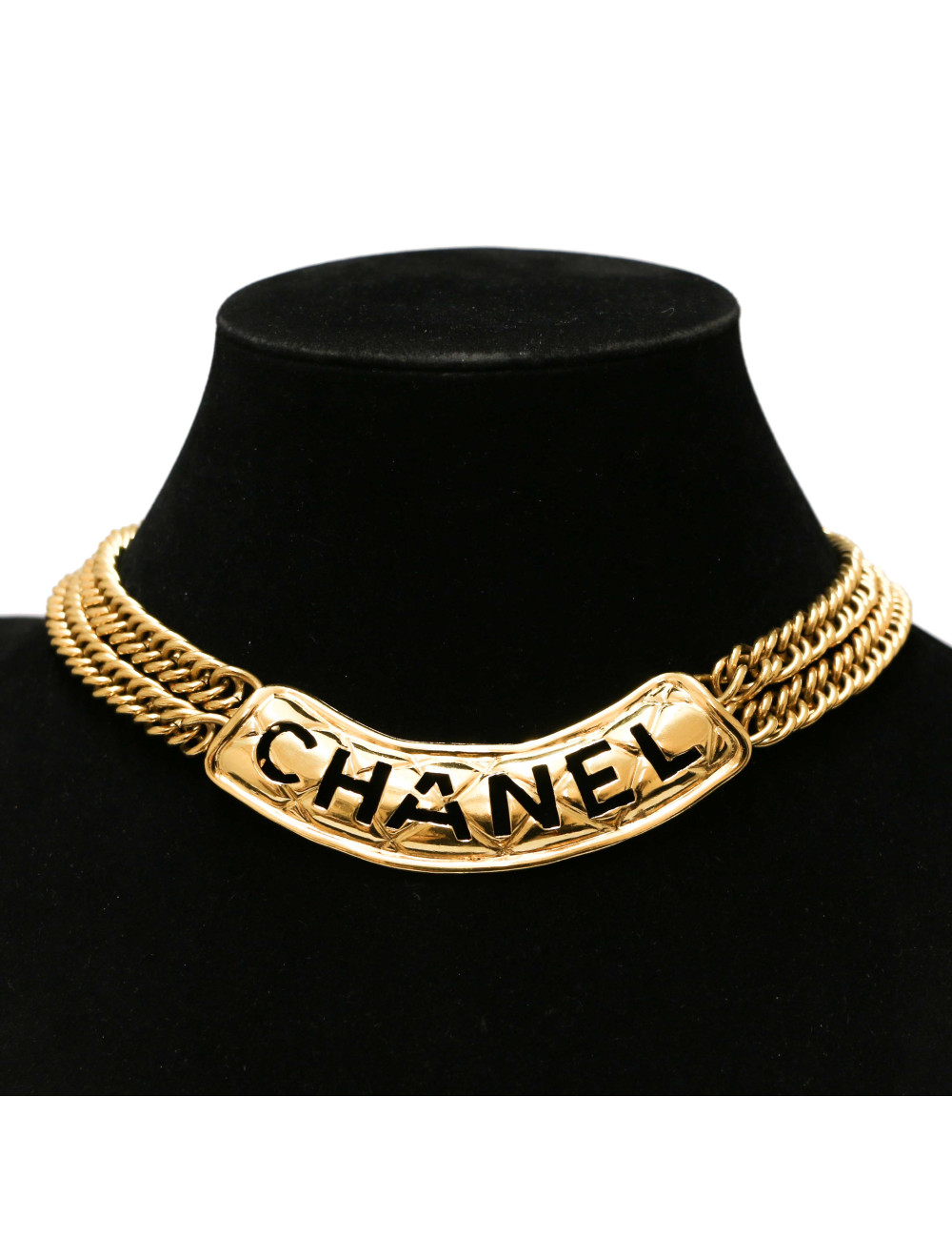 Collier matelassé CHANEL vintage