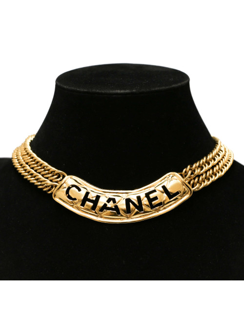 Collier matelassé CHANEL vintage