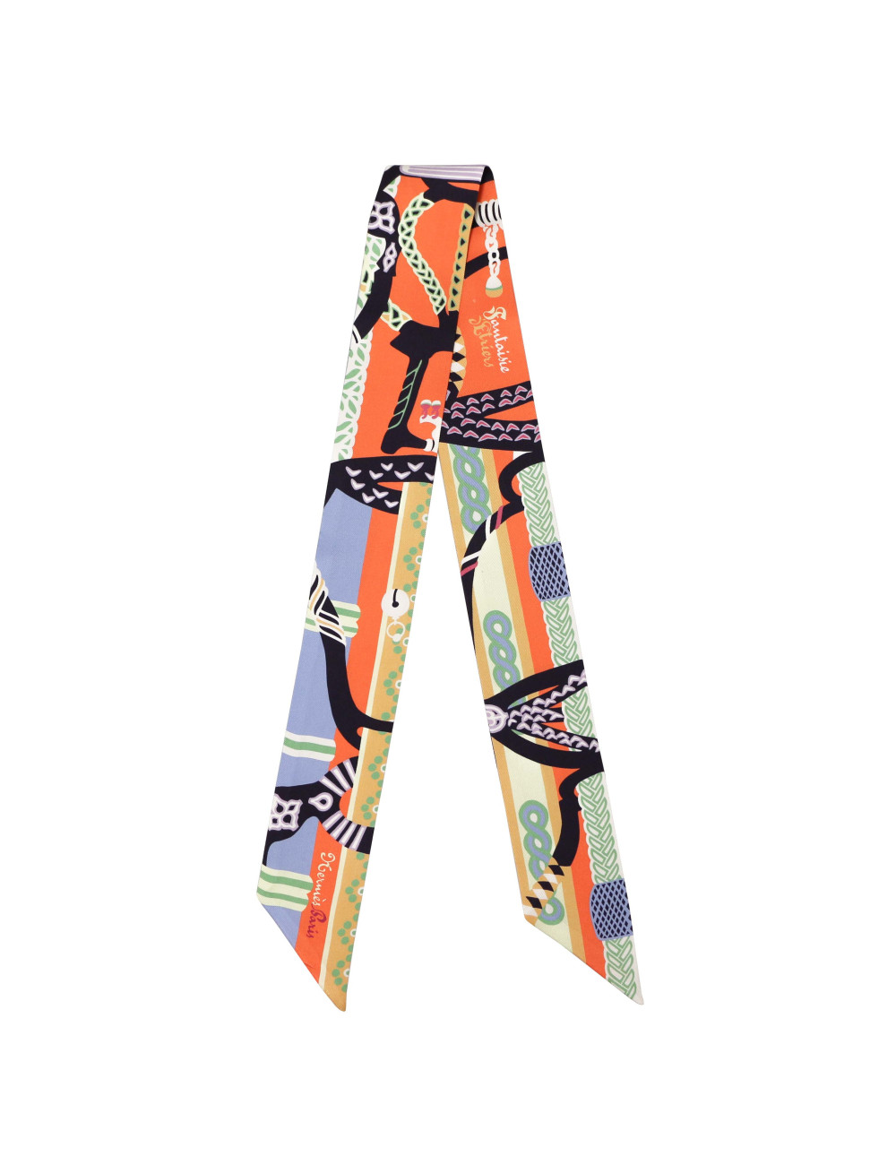 Twilly HERMES soie Fantaisie d'Etriers