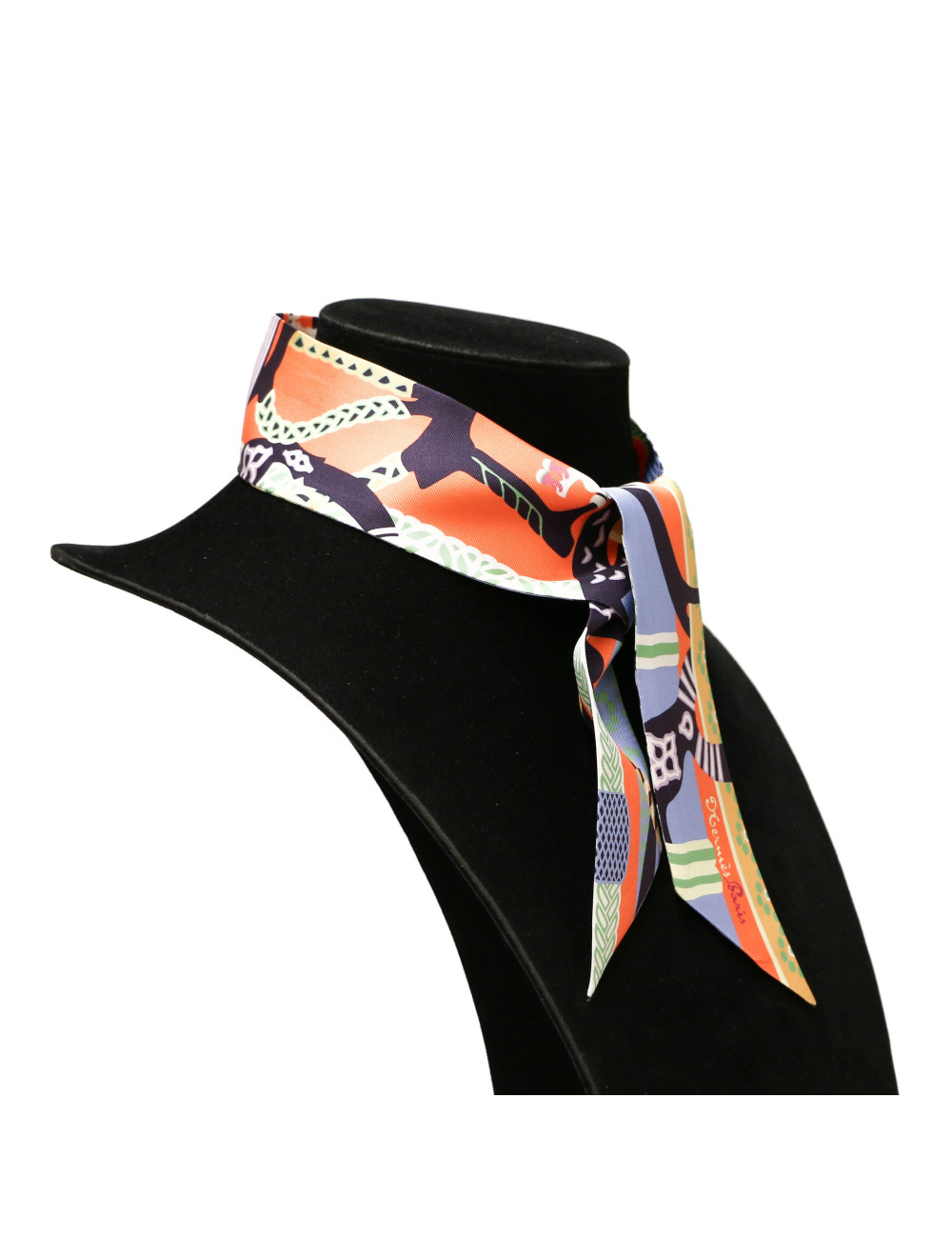 Twilly HERMES soie Fantaisie d'Etriers