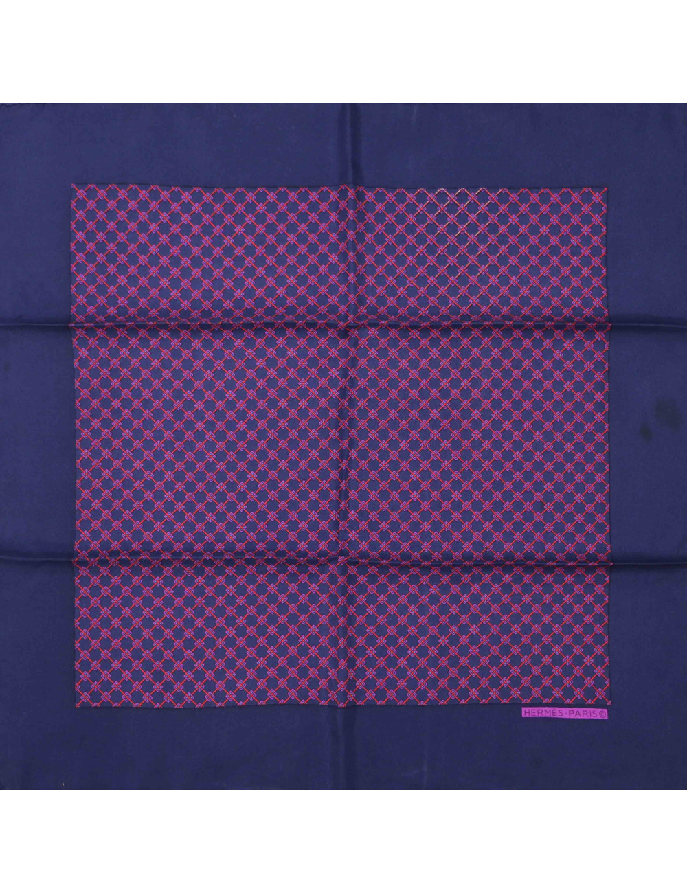Pochette soie HERMES 