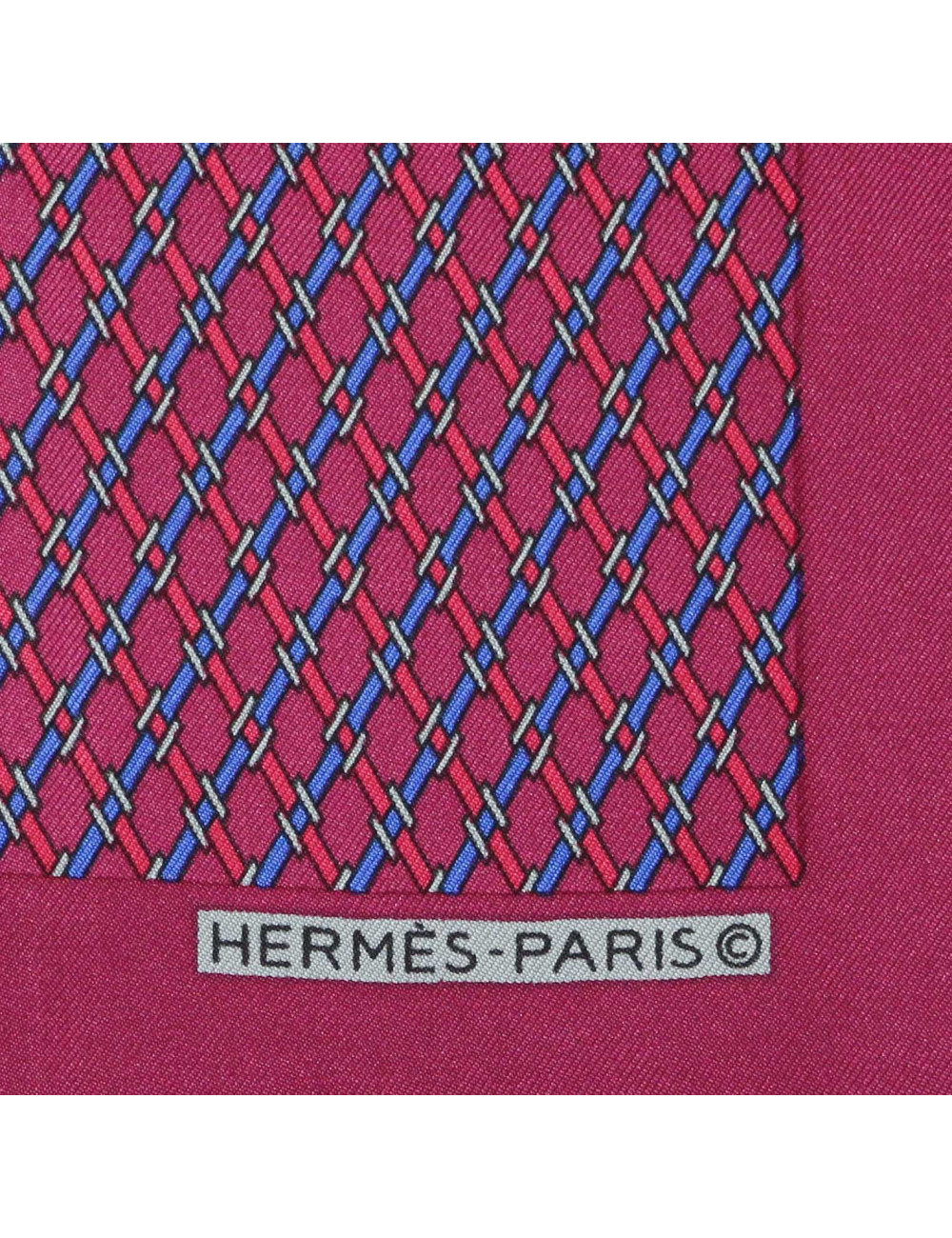 Pochette soie HERMES