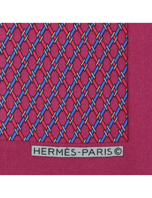 Pochette soie HERMES