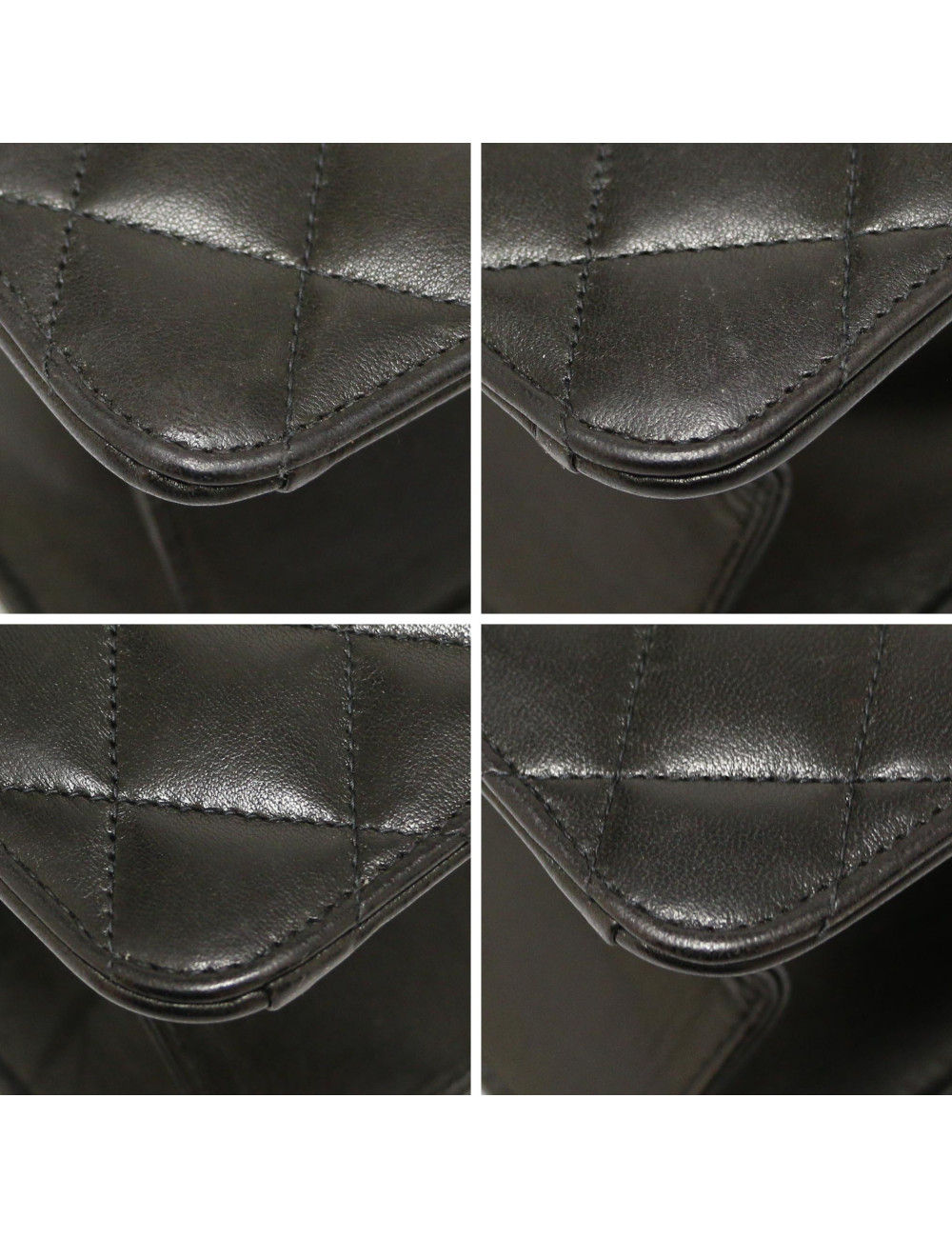 Sac à main CHANEL cuir matelassé noir