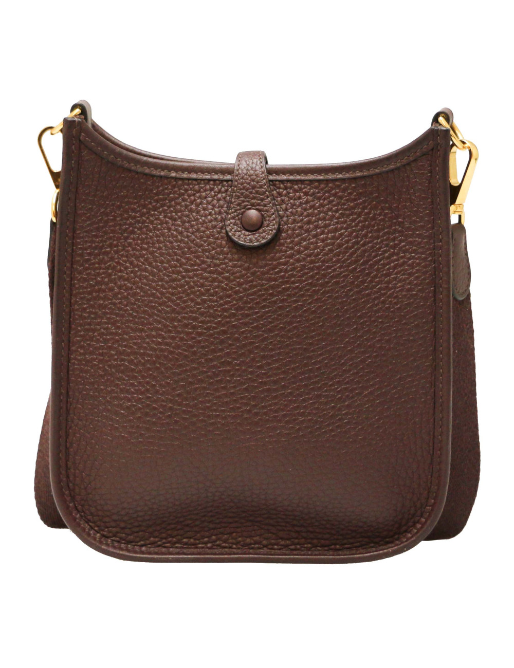 Mini Evelyne HERMES taurillon Marron Mahogany