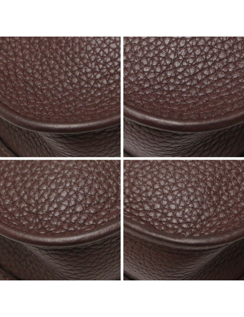 Mini Evelyne HERMES taurillon Marron Mahogany