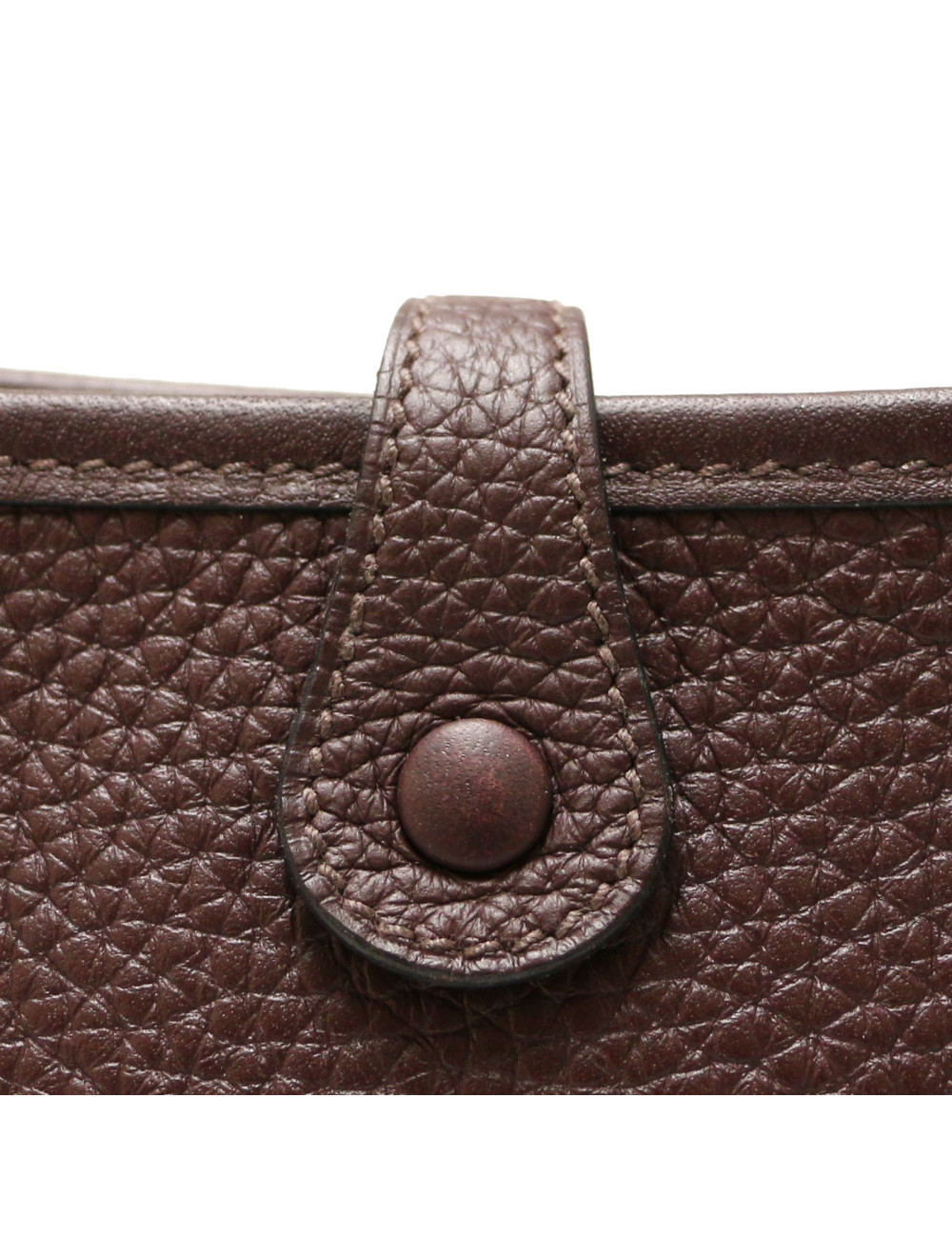 Mini Evelyne HERMES taurillon Marron Mahogany