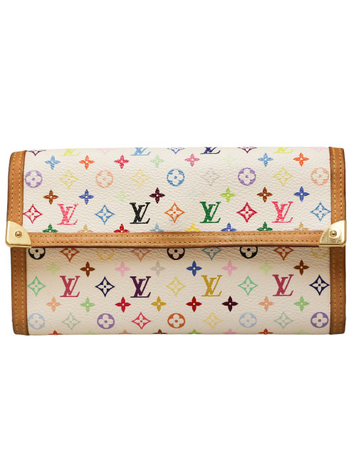 Portefeuille Murakami LOUIS VUITTON blanc