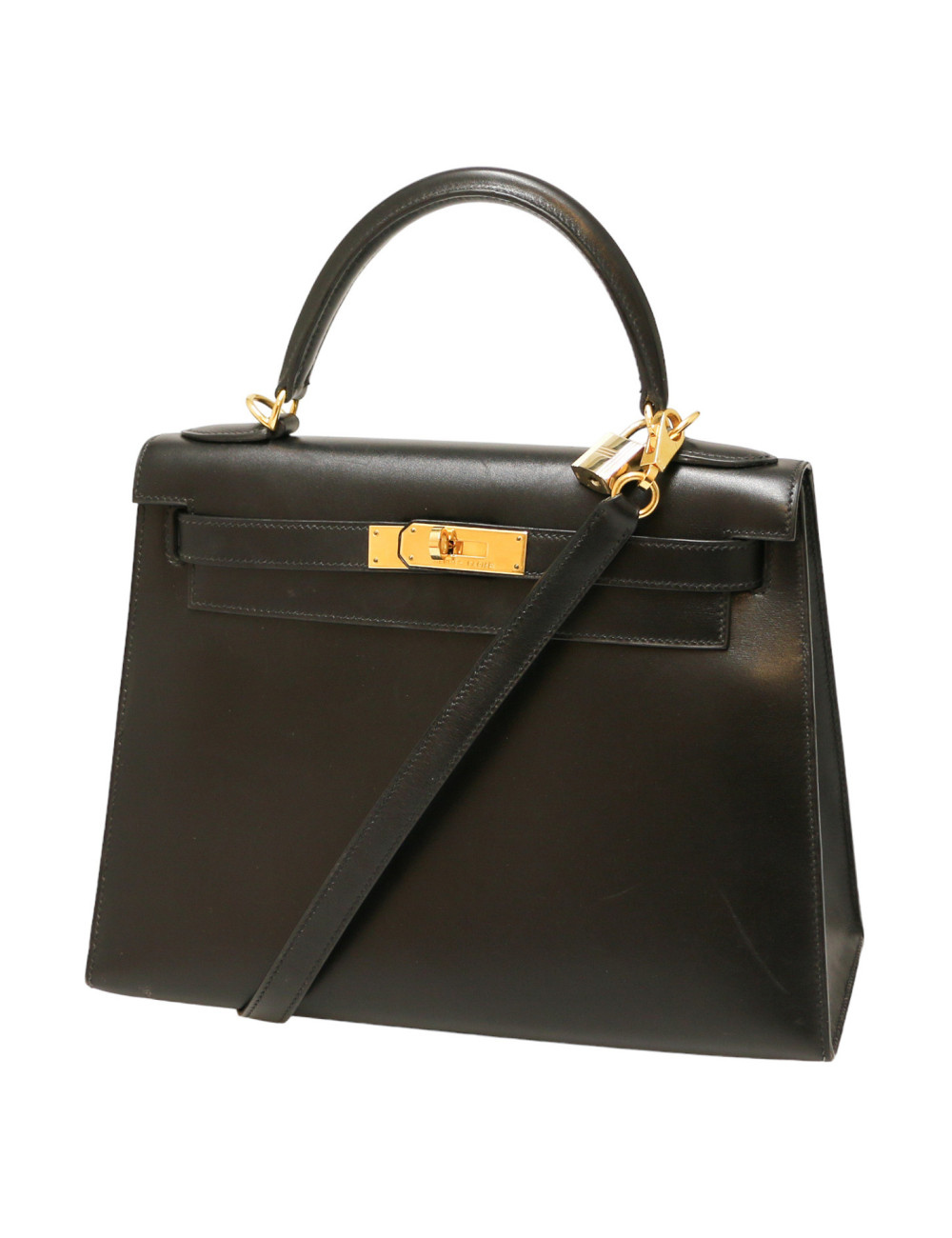 Sac HERMES Kelly II 28 cuir box