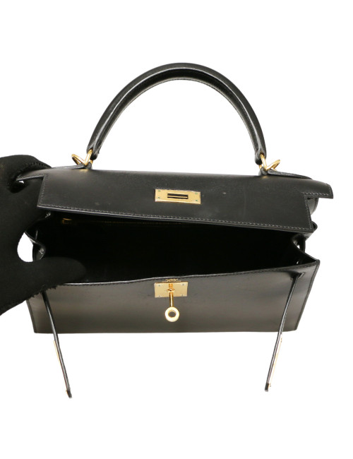 Sac HERMES Kelly II 28 cuir box