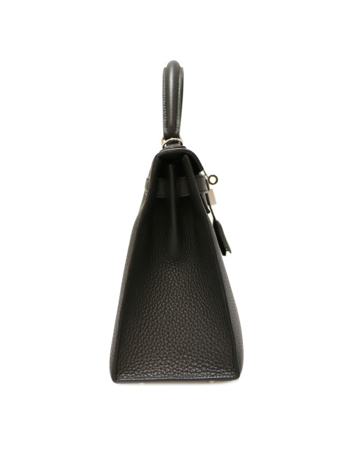 HERMES Kelly II 28 black Togo leather