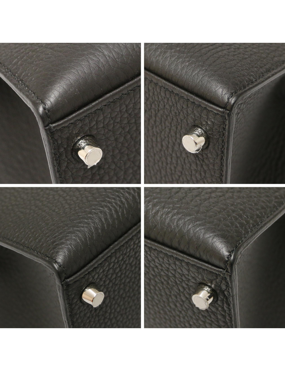 HERMES Kelly II 28 black Togo leather