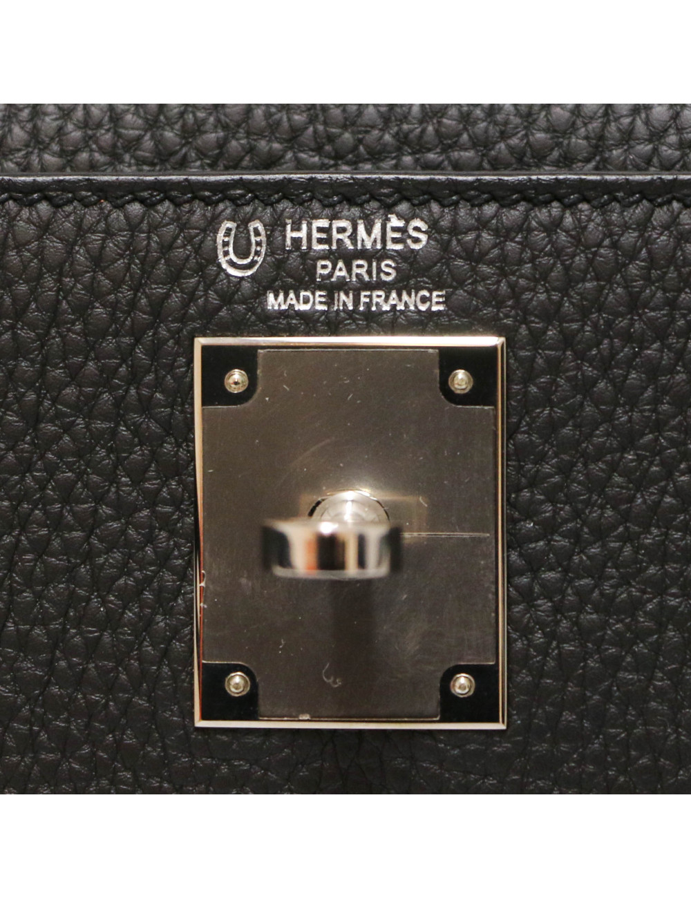 HERMES Kelly II 28 black Togo leather