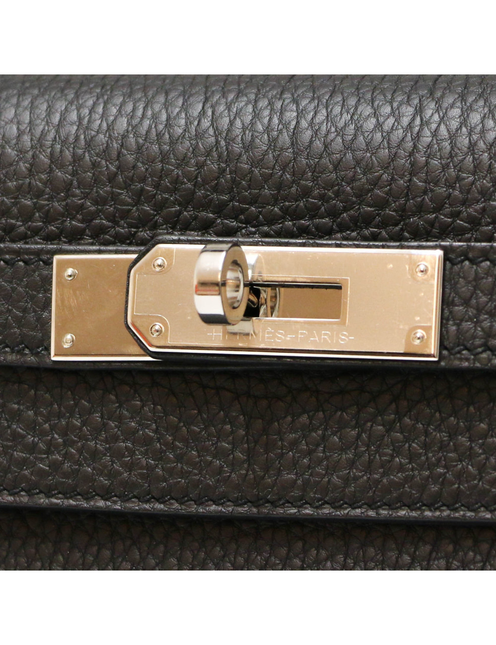 HERMES Kelly II 28 black Togo leather