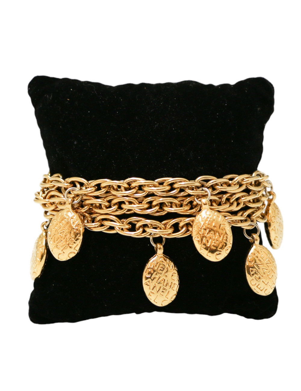 Bracelet CHANEL vintage triple rangs