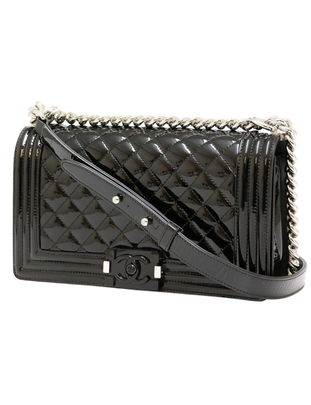 Sac Boy CHANEL verni noir All black