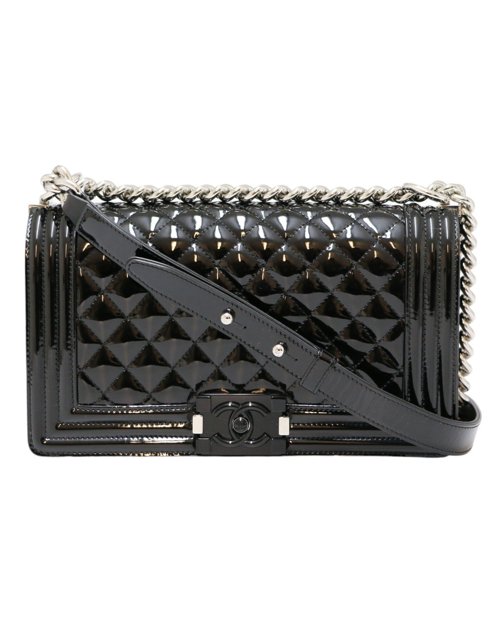 Sac Boy CHANEL verni noir All black