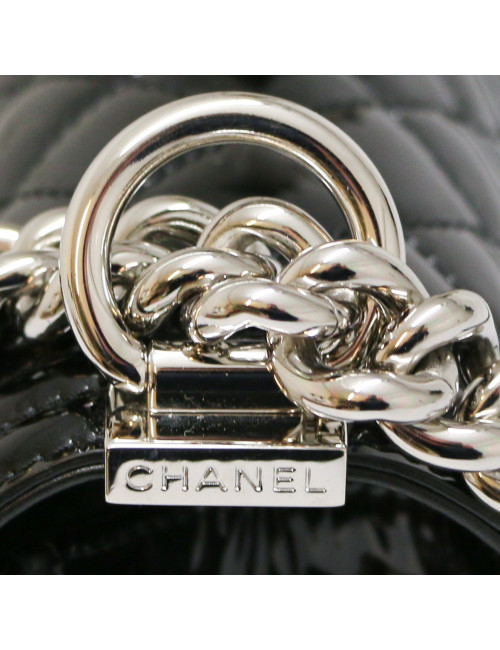 Sac Boy CHANEL verni noir All black