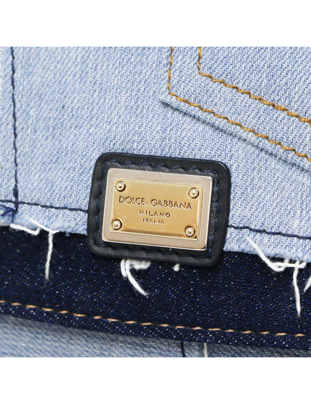 Mini sac DOLCE & GABBANA Sicily denim