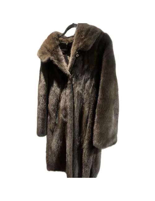 Manteau vison marron