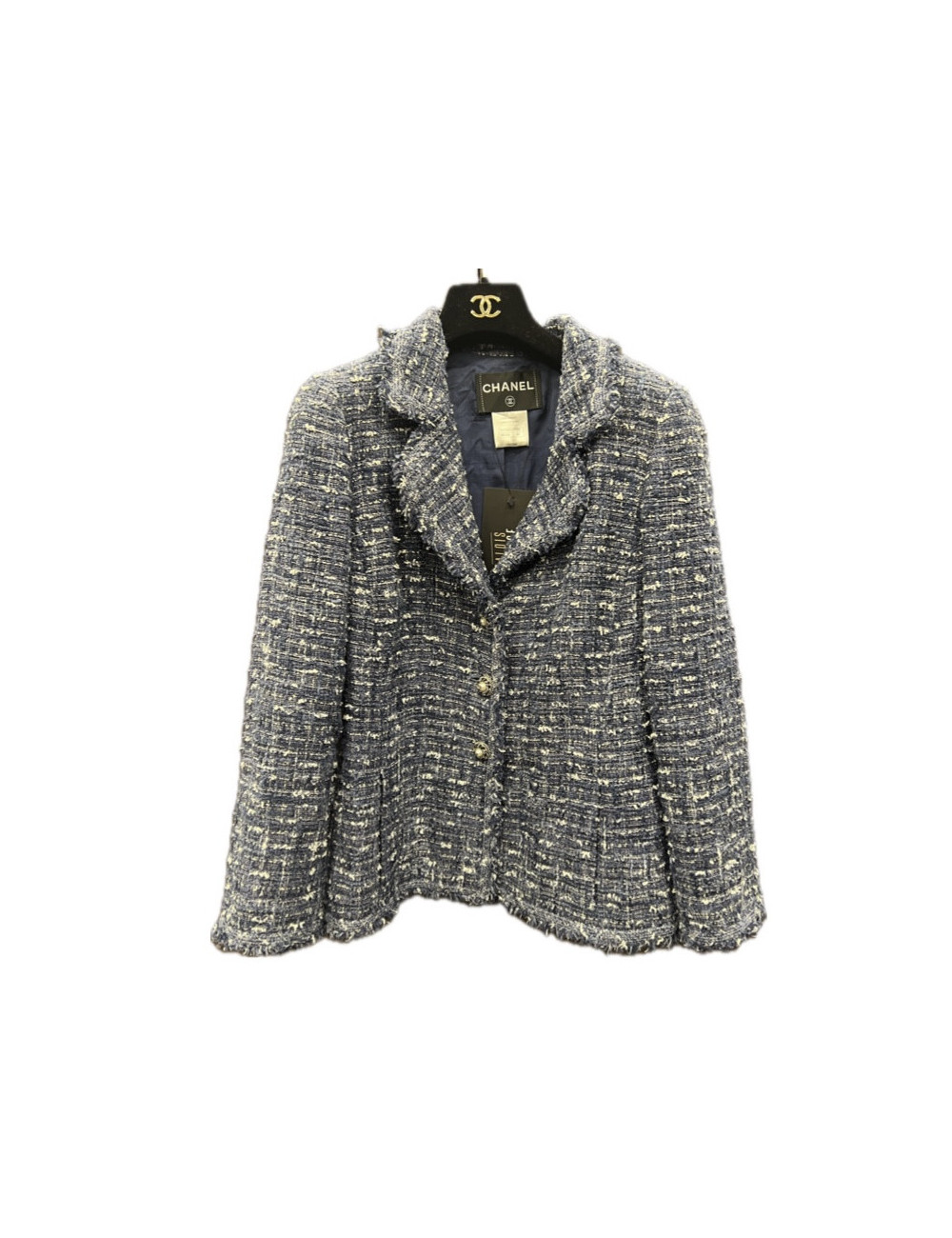 Veste bleue CHANEL T40