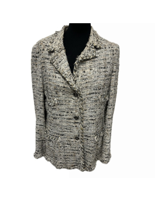 Veste T 44 CHANEL tissu Lesage